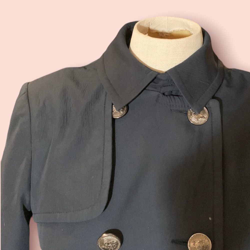 Navy trench jacket